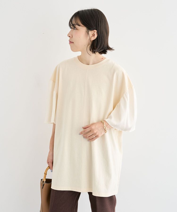 Green Parks「袖サテンドッキングチュニック」|チュニック|Ivory