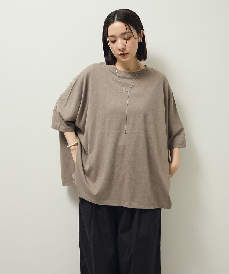 Green Parks「スラブカットチュニック」|チュニック|Gray Beige