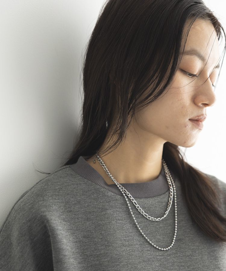 GARAGE OF GOOD CLOTHING「STAINLESSボールチェーン２連ネックレス」|ネックレス|