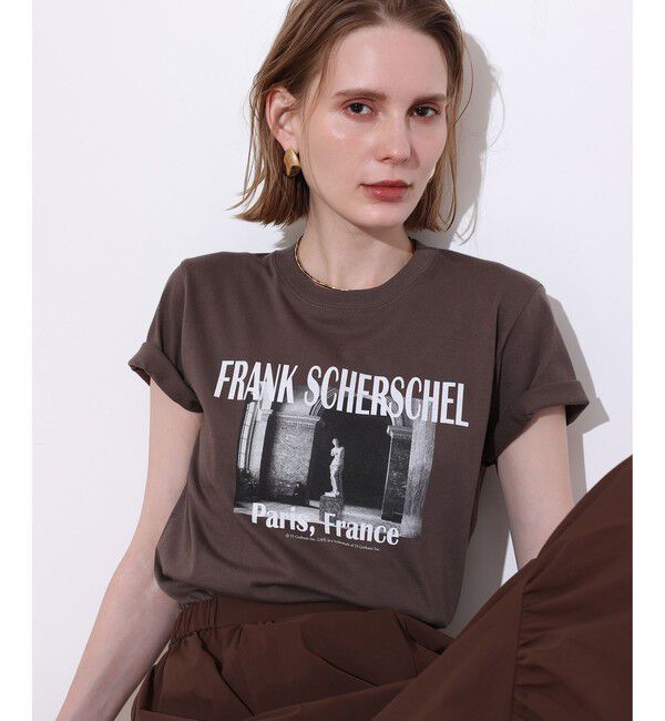 allureville「PARIS ロゴT」|Tシャツ・カットソー|モカ