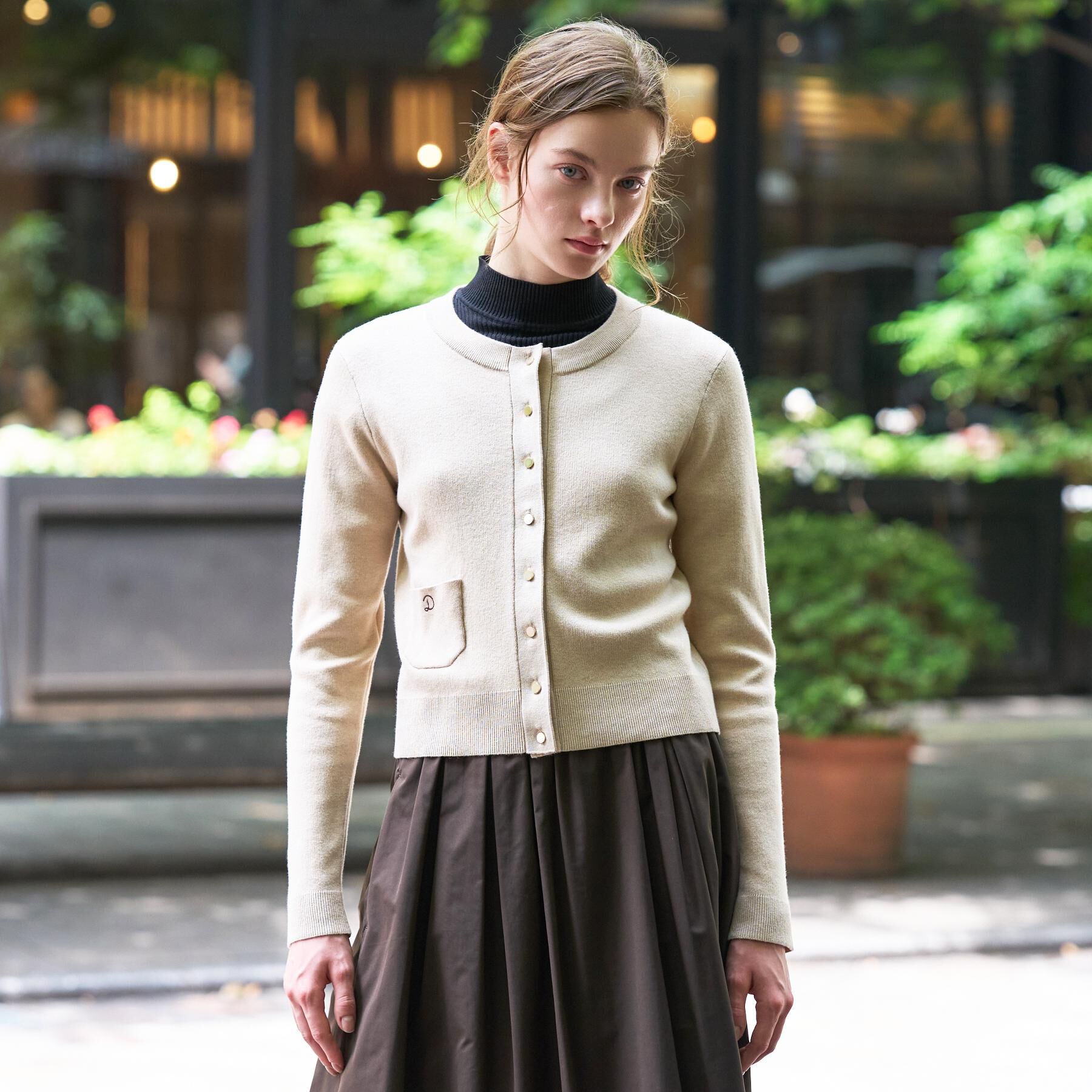 DRESSTERIOR「【5色展開】ウォッシャブルコットンカシミヤ混カーディガン」|カーディガン|