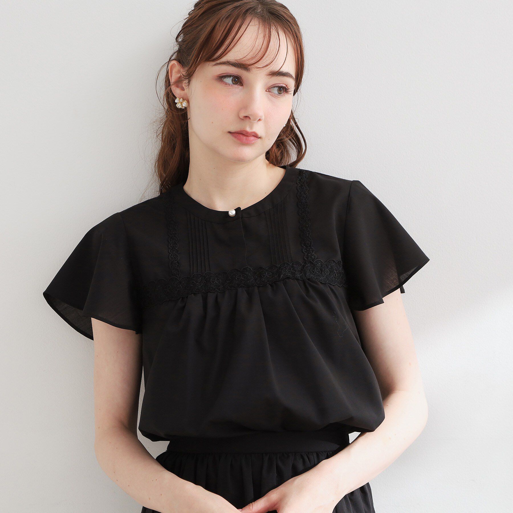 Couture broach「レースハギブラウス」|シャツ・ブラウス|