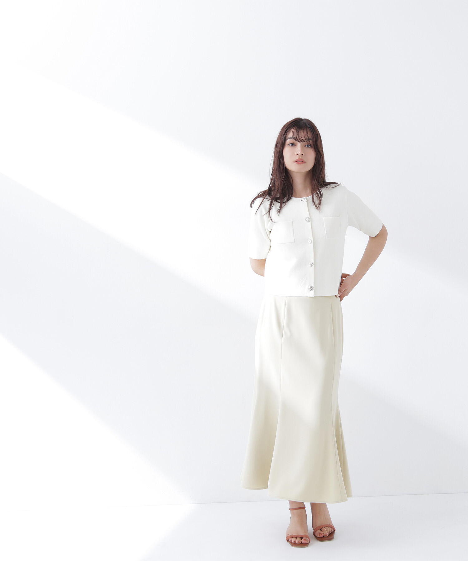  「＜Oggi.jp掲載＞アソートボタンニットジャケット」|ニット・セーター|