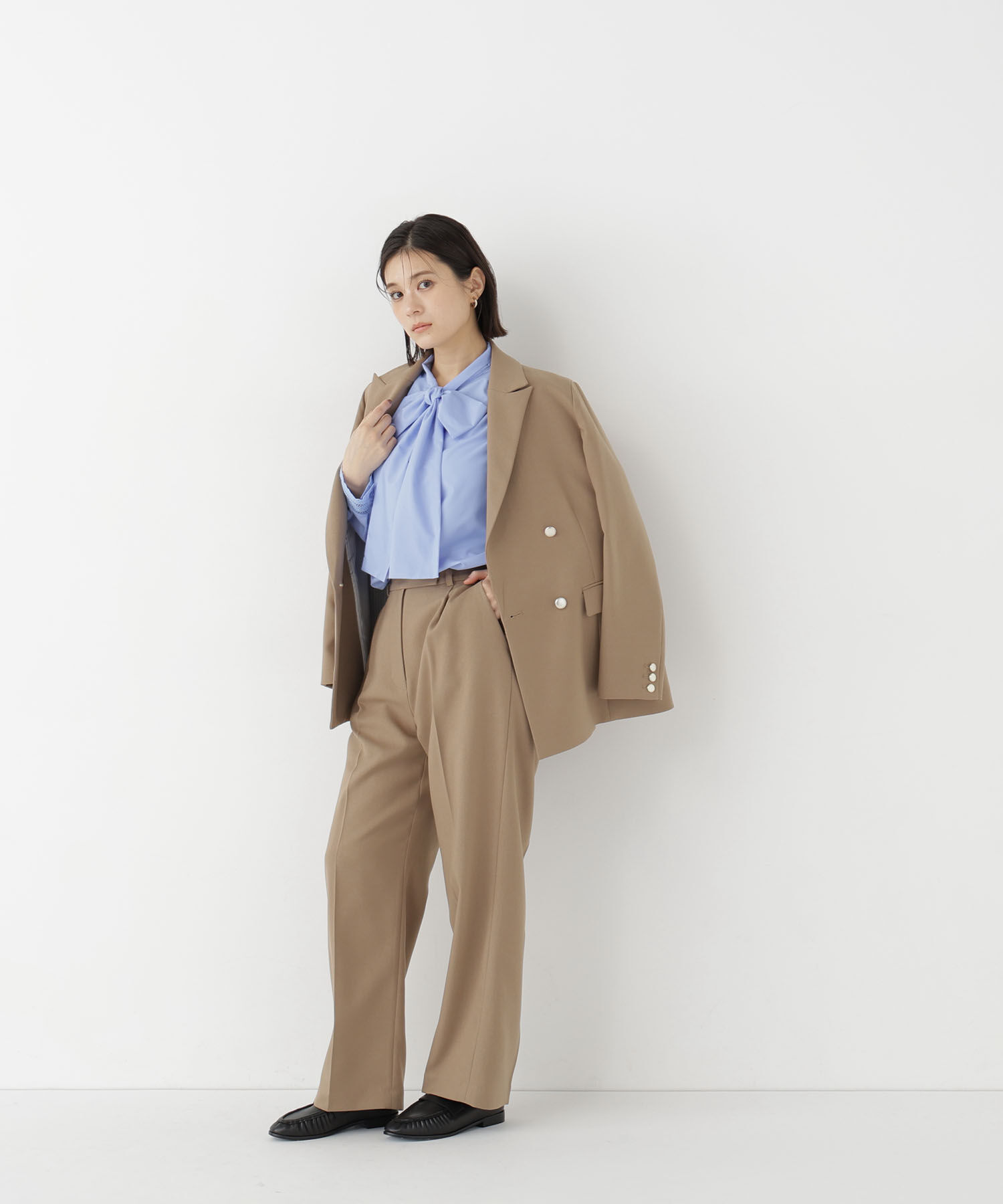  「＜CanCam10月号掲載＞ダブルブレスト SETUP ワイドパンツ」|その他|