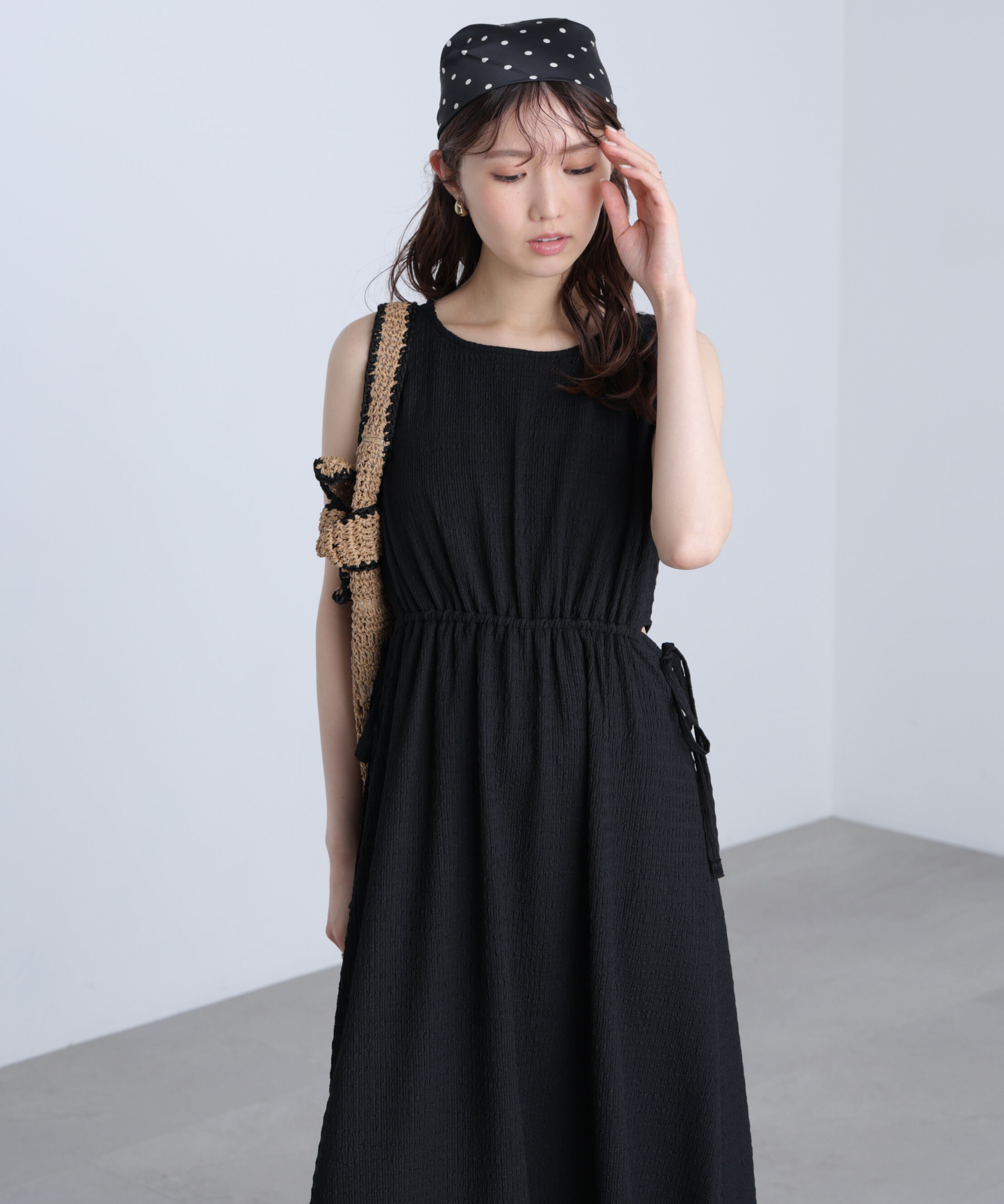  「サイドカットノースリカットソーワンピース」|ワンピース|