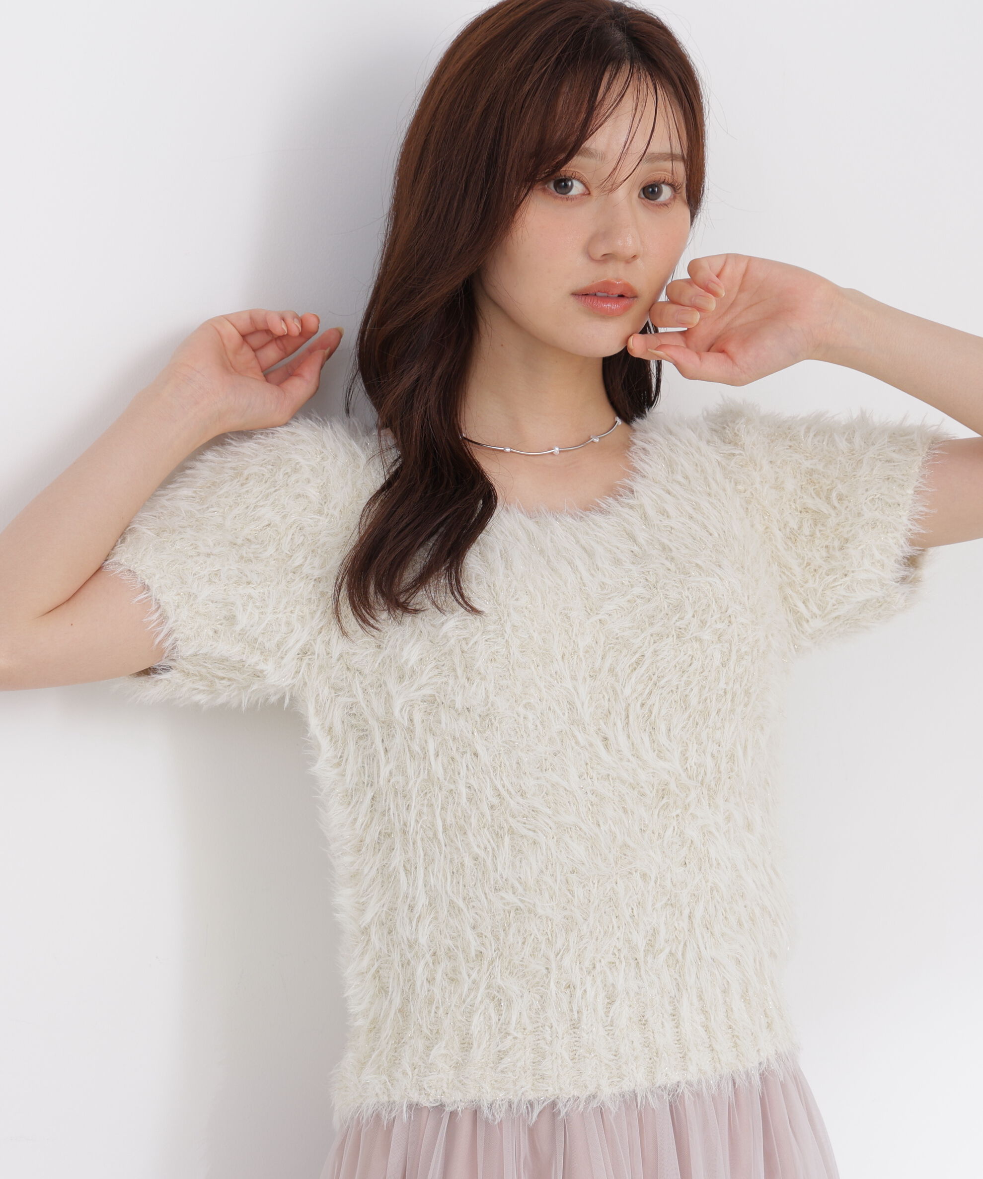 PROPORTION BODY DRESSING「ラメフェザーニット」|ニット・セーター|