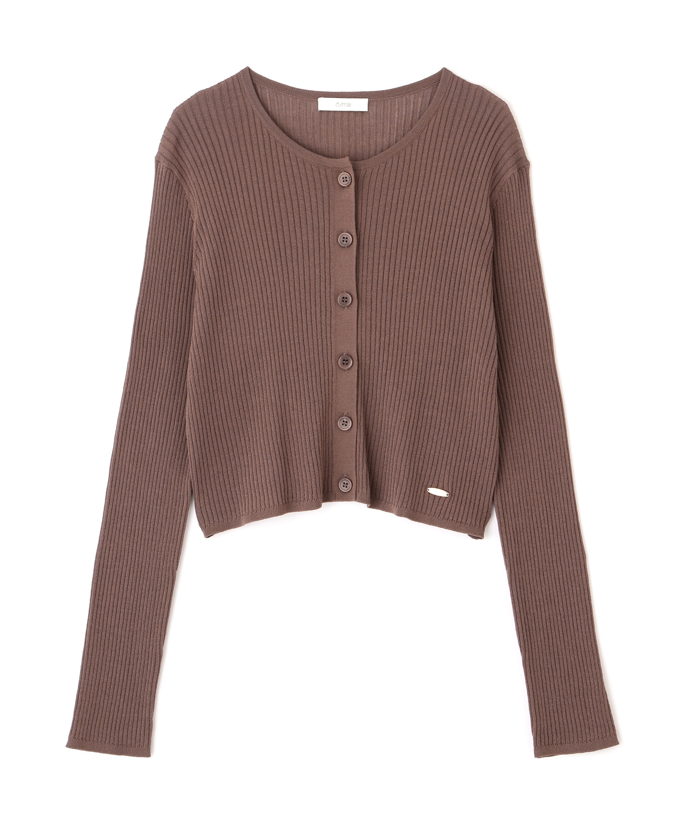 PROPORTION BODY DRESSING「＜a/mie＞リブニットカーディガン」|カーディガン|