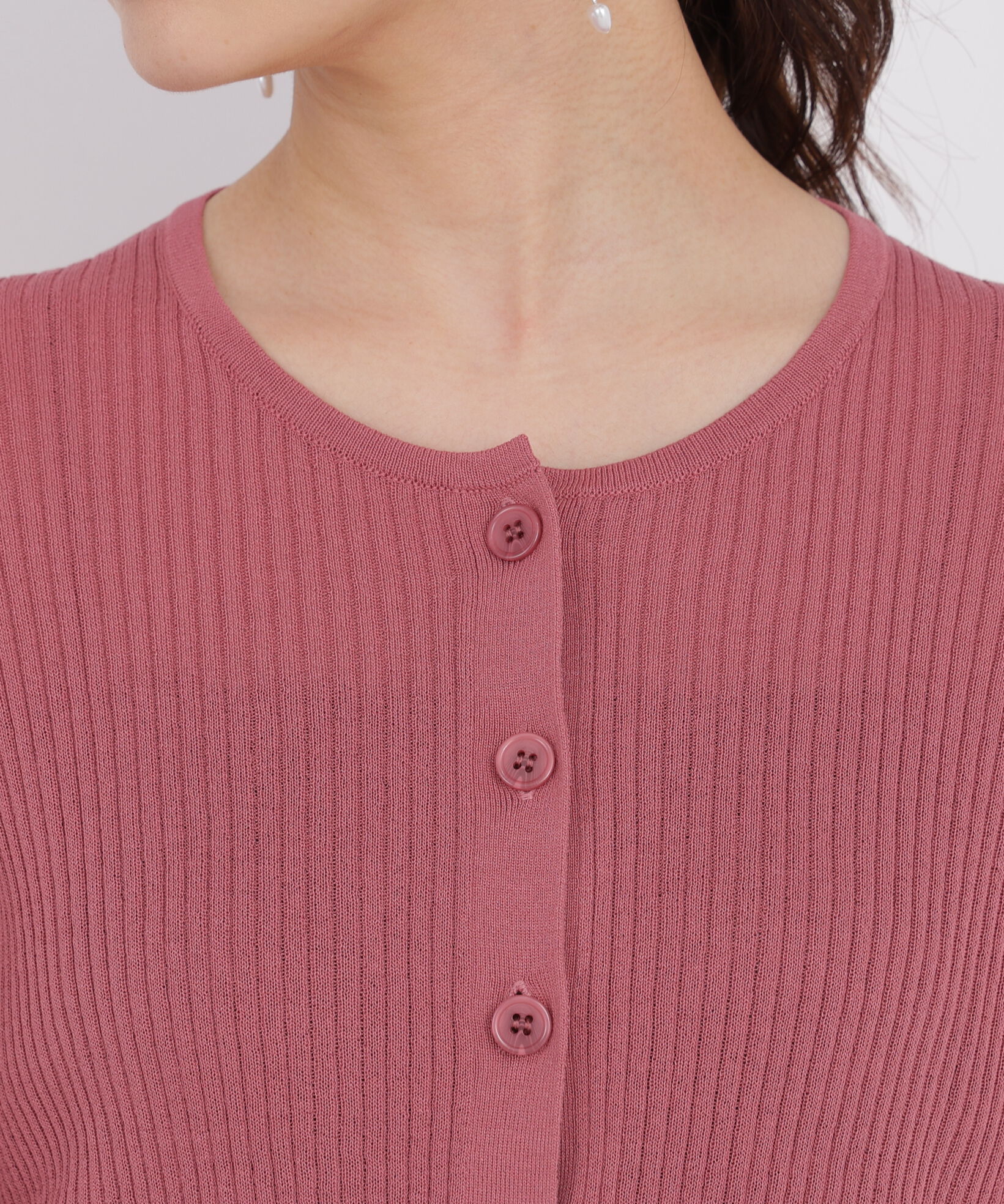 PROPORTION BODY DRESSING「＜a/mie＞リブニットカーディガン」|カーディガン|