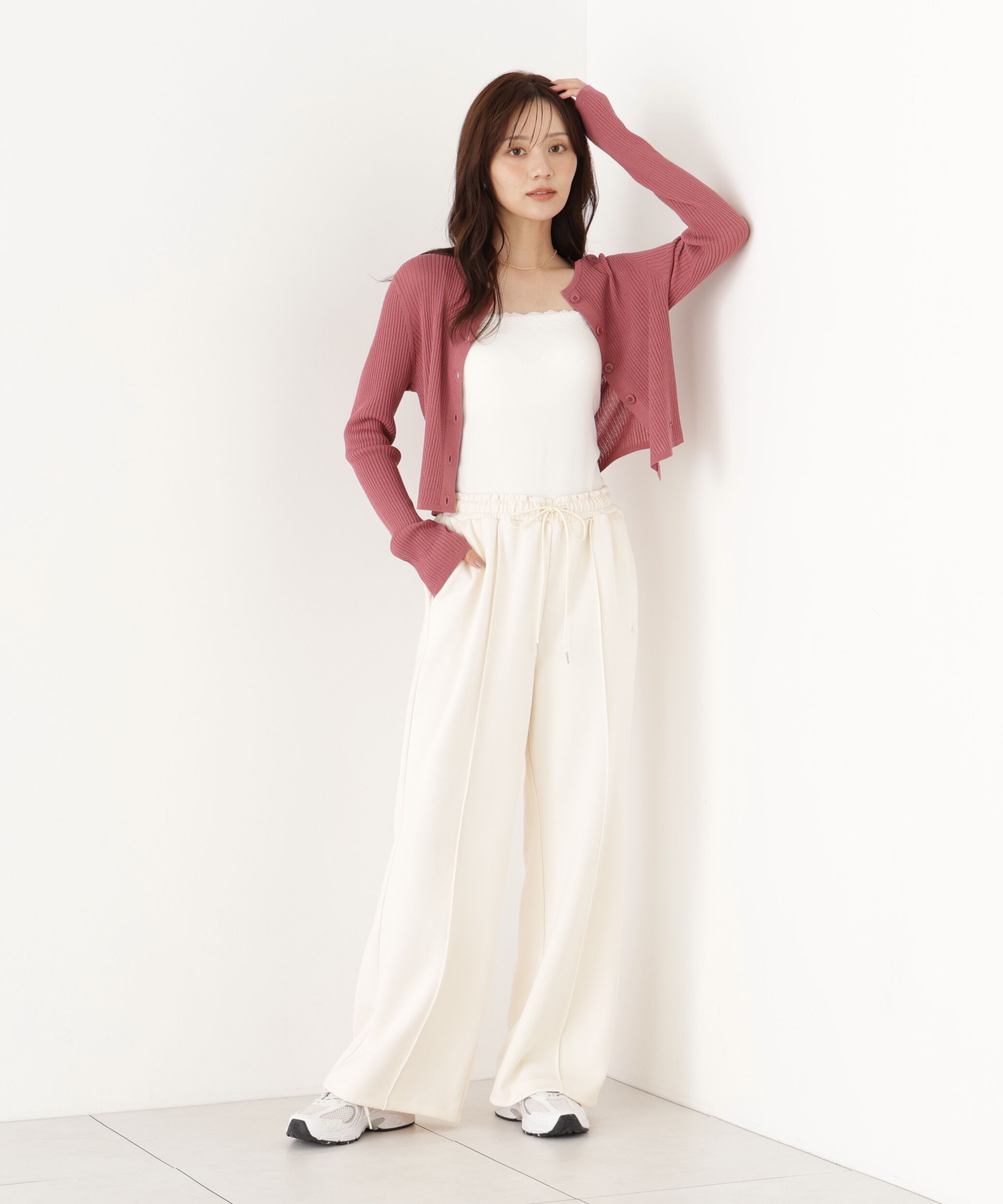 PROPORTION BODY DRESSING「＜a/mie＞リブニットカーディガン」|カーディガン|