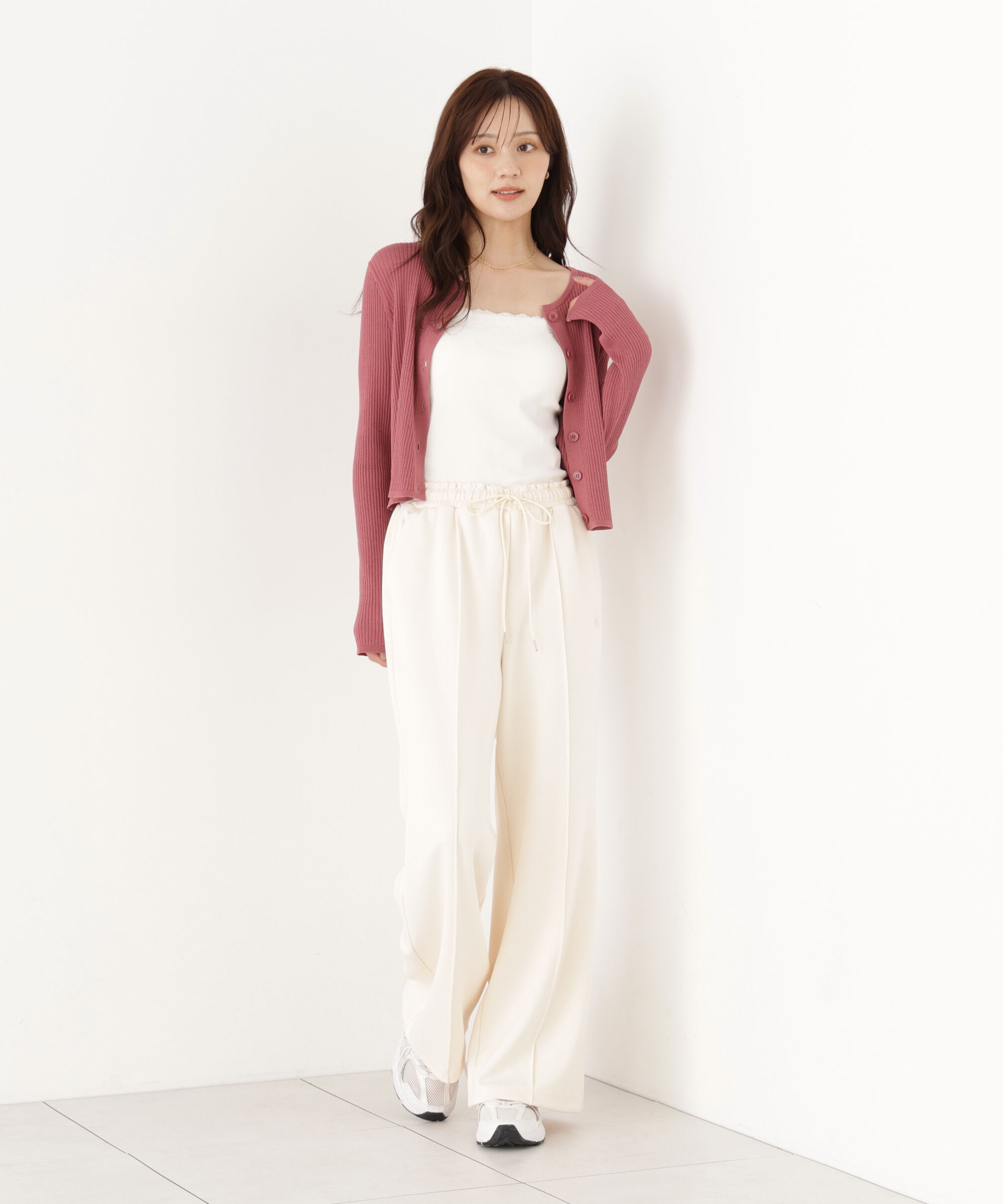 PROPORTION BODY DRESSING「＜a/mie＞リブニットカーディガン」|カーディガン|