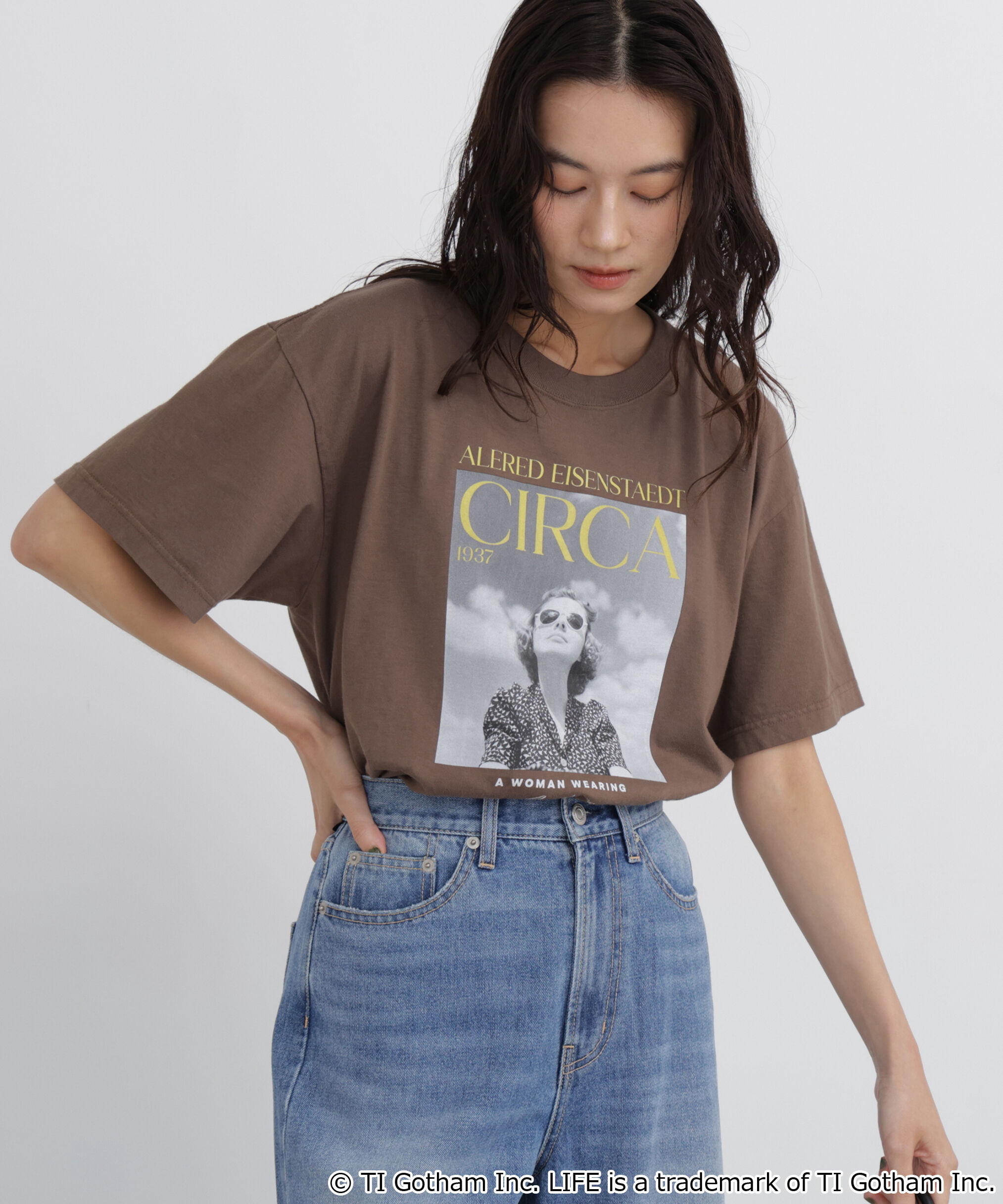  「《LIFE PICTURE COLLECTION別注》フォトＴシャツ CIRCA」|Tシャツ・カットソー|ブラウン