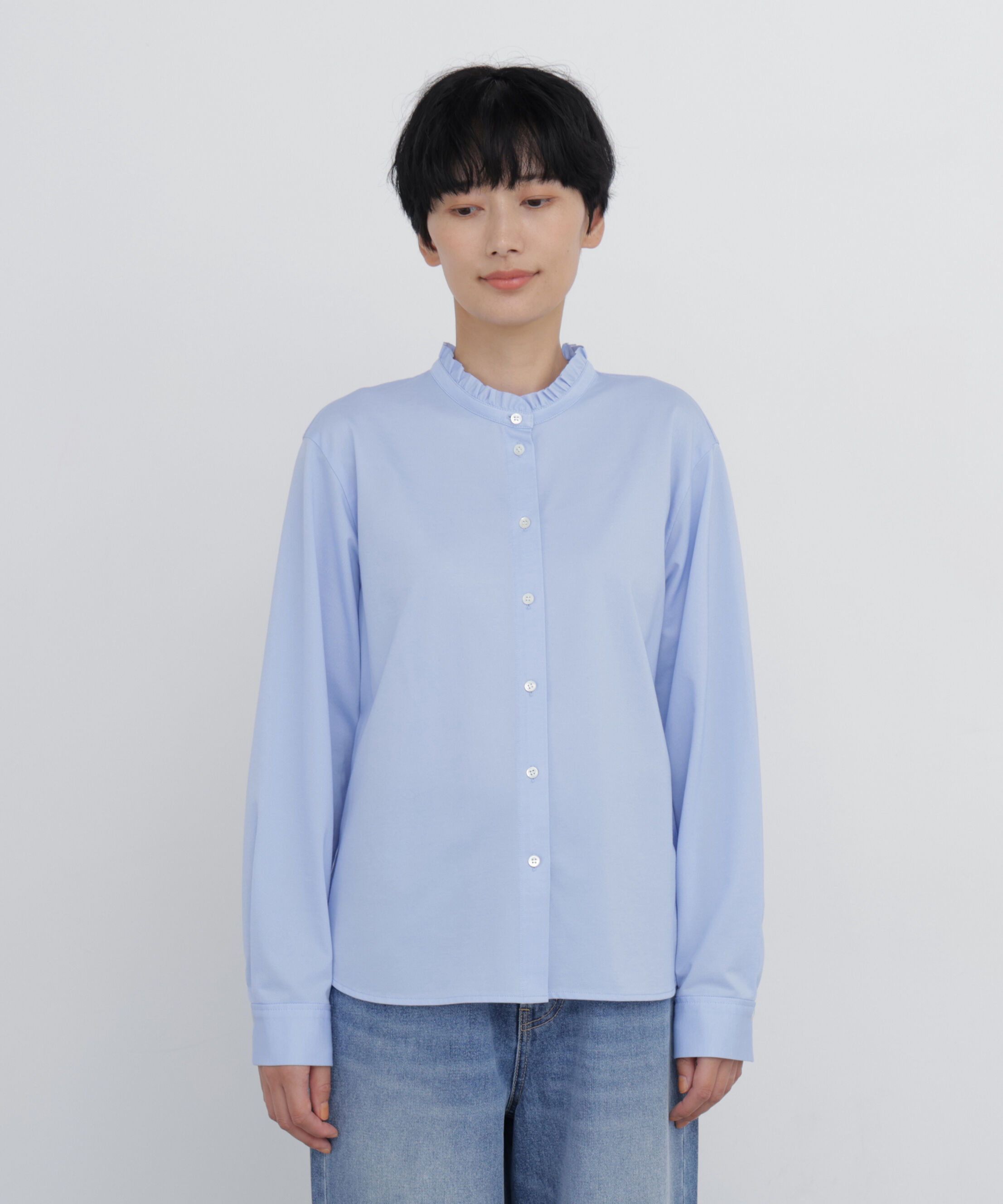  「◆スタンドフリルカットソー」|Tシャツ・カットソー|