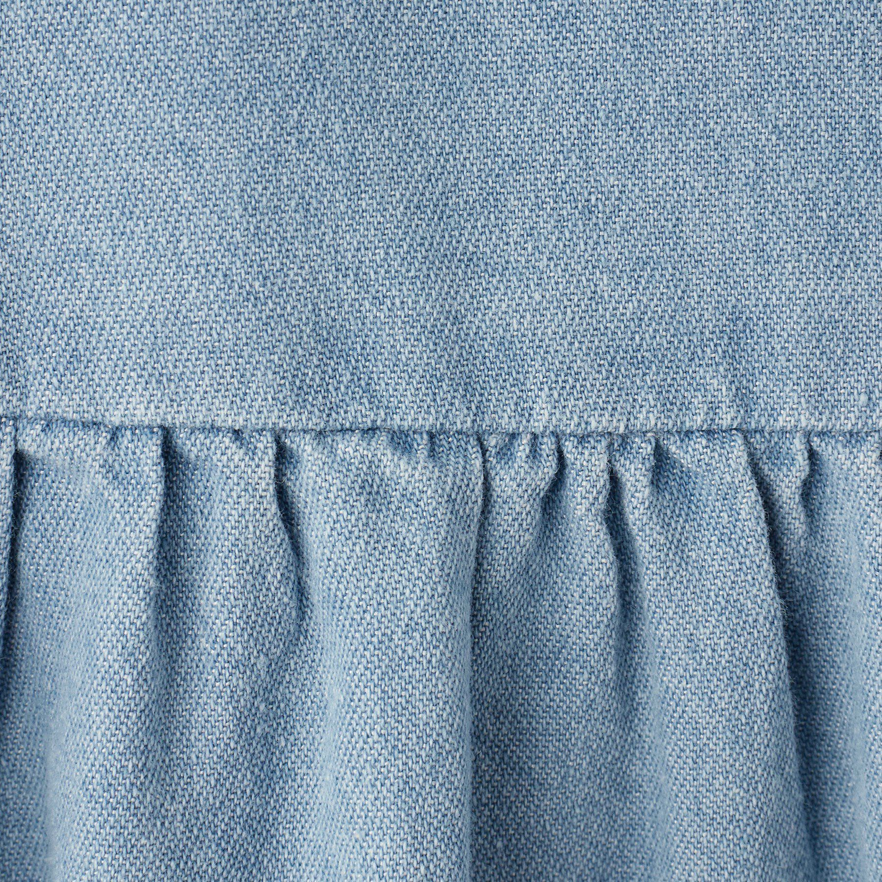 SHOO･LA･RUE「【100-150cm/ひんやり】ハートボタンデニムワンピース」|ワンピース|