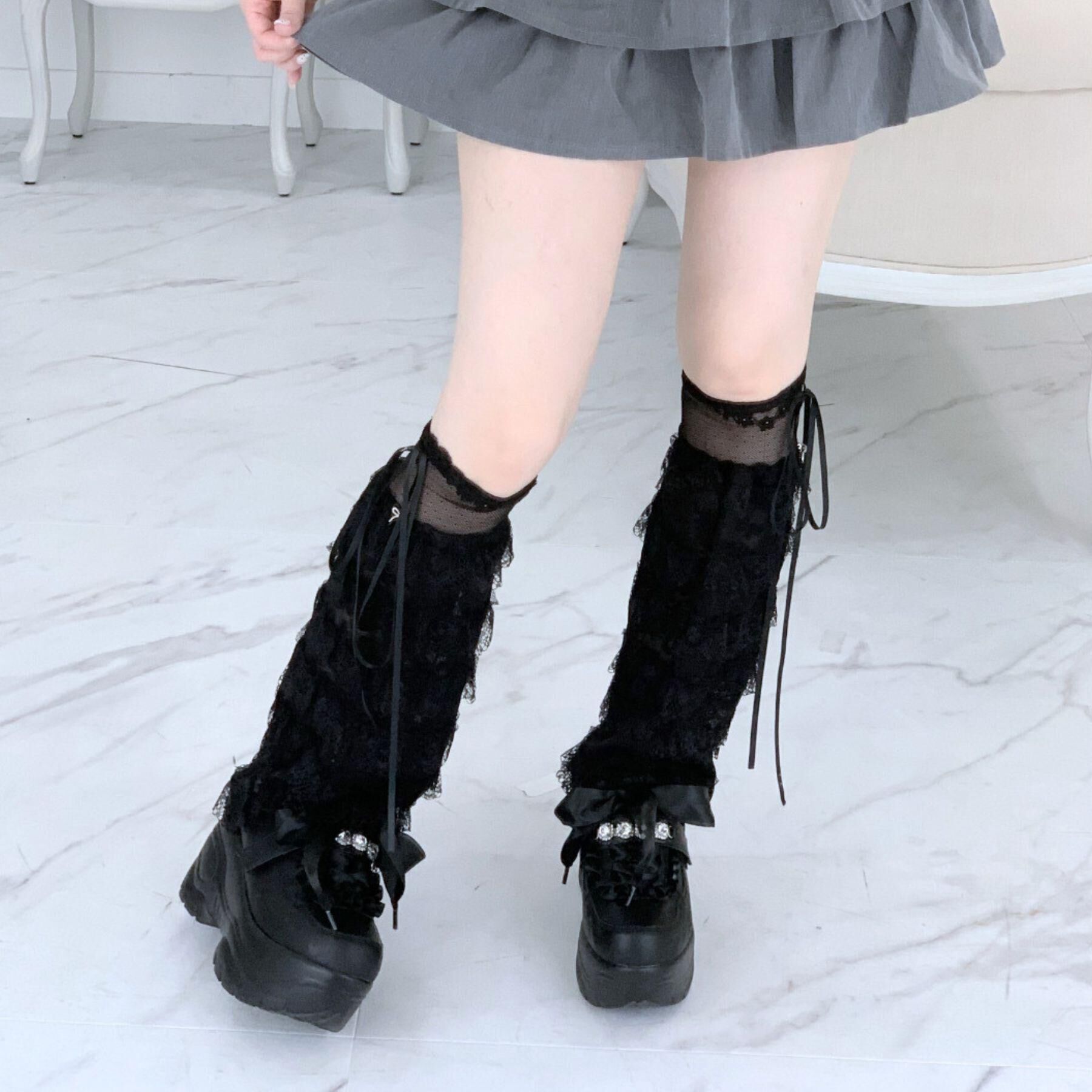 csT&P「厚底キラキラストーン付スニーカー」|スニーカー|