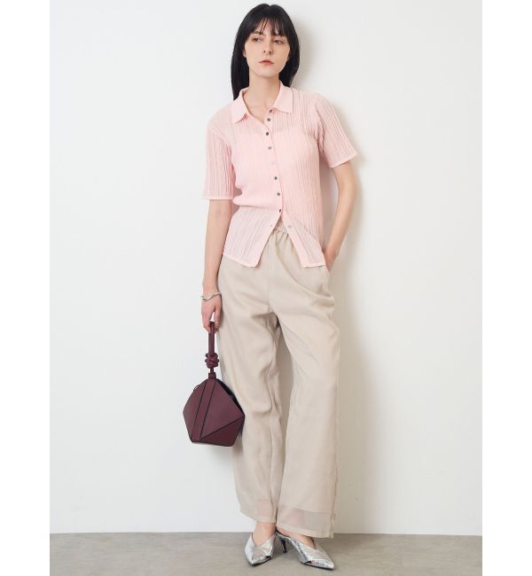 ELENDEEK「SHEER PLEATS KT TOP」|ニット・セーター|