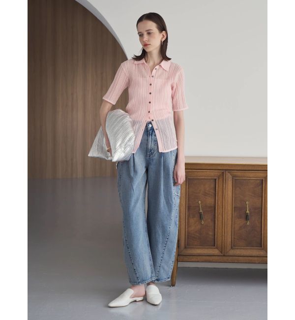 ELENDEEK「SHEER PLEATS KT TOP」|ニット・セーター|