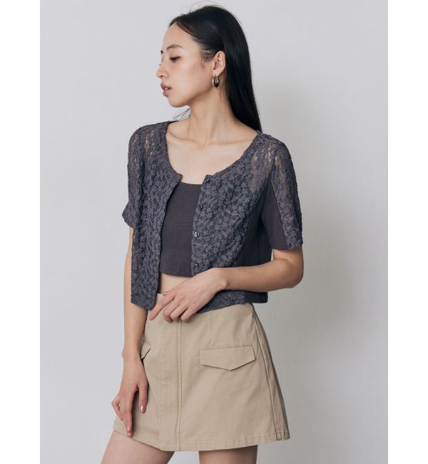 MURUA「レーシーアンサンブルトップス」|Tシャツ・カットソー|