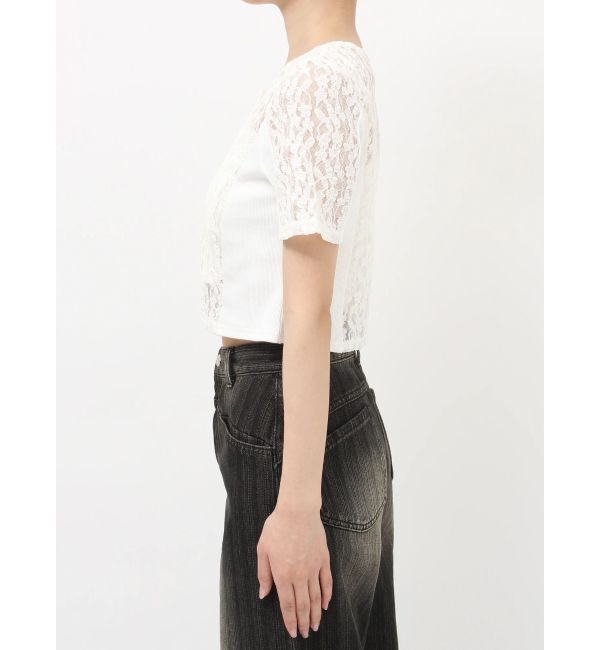 MURUA「レーシーアンサンブルトップス」|Tシャツ・カットソー|