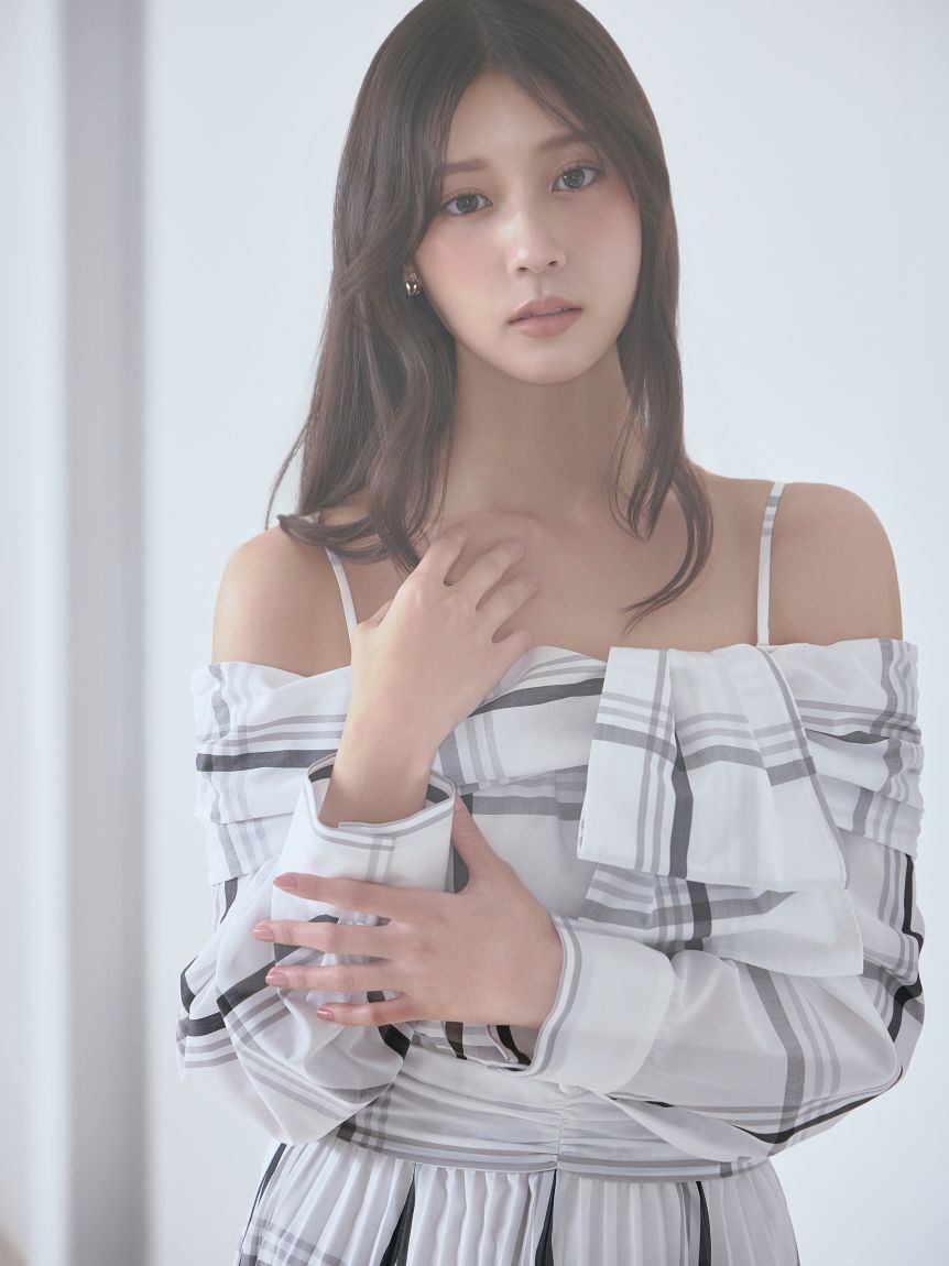 SNIDEL「ビッグリボンシャツワンピース」|ワンピース|
