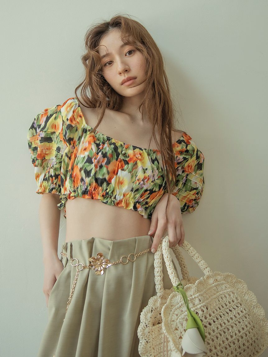 LILY BROWN「コットンパフスリーブブラウス」|シャツ・ブラウス|