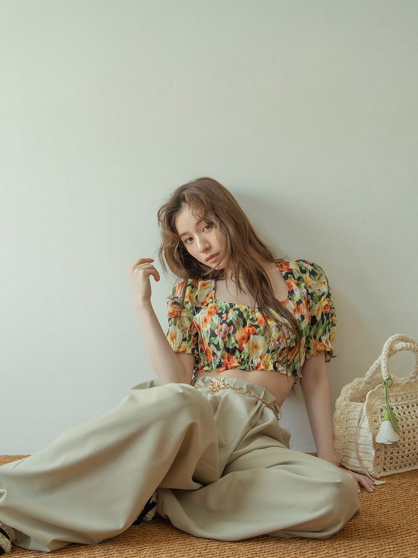 LILY BROWN「コットンパフスリーブブラウス」|シャツ・ブラウス|
