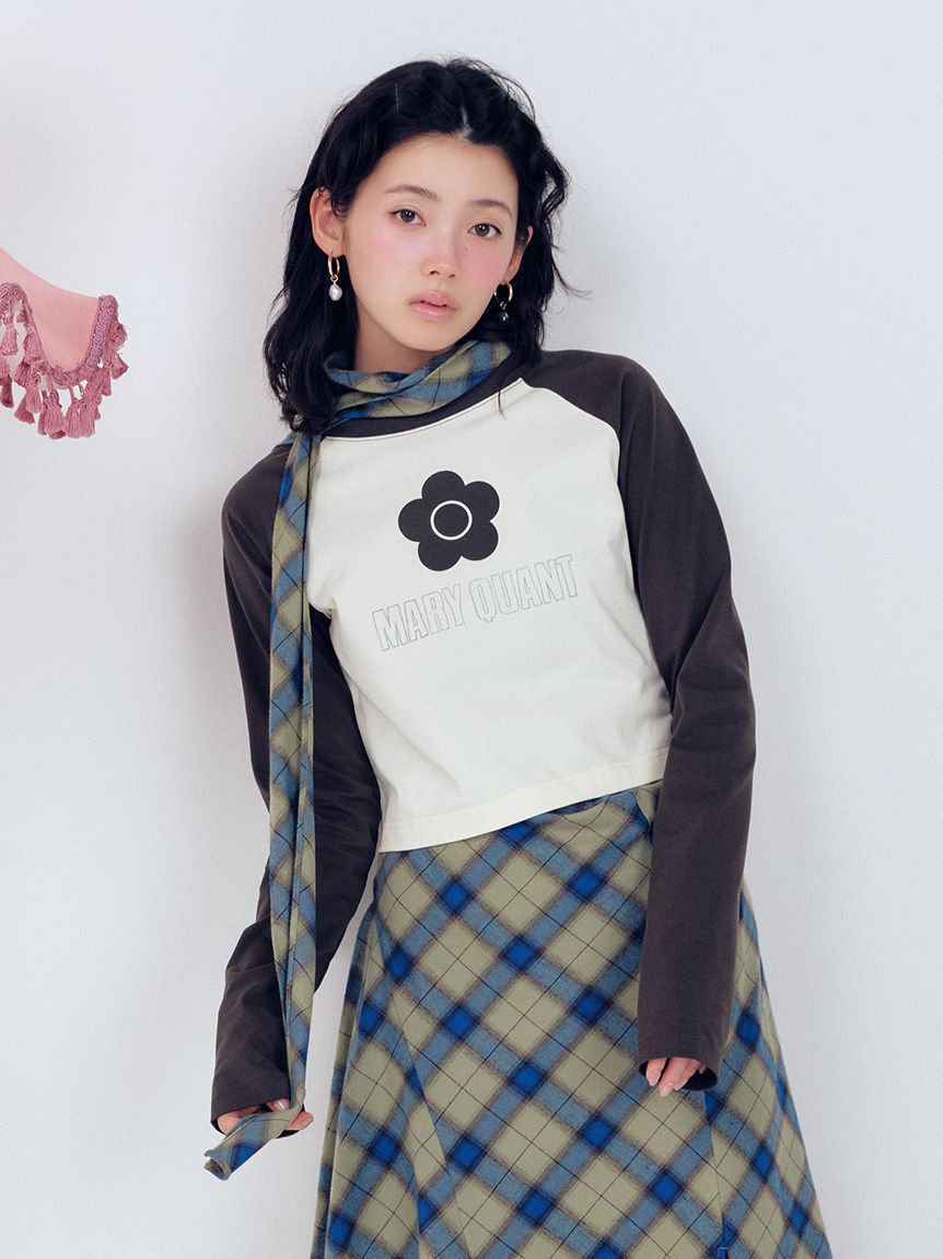 LILY BROWN「【LILY BROWN&times;MARY QUANT】デイジープリントラグランロンT」|Tシャツ・カットソー|OWHT