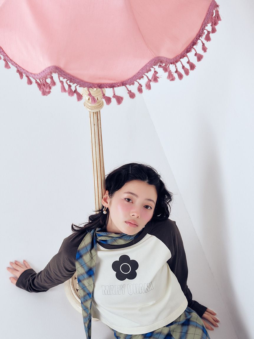 LILY BROWN「【LILY BROWN&times;MARY QUANT】デイジープリントラグランロンT」|Tシャツ・カットソー|