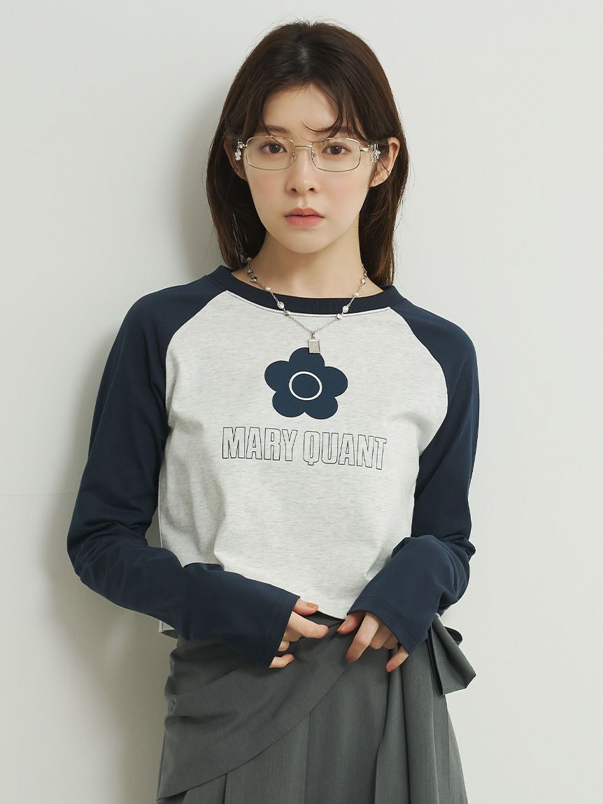 LILY BROWN「【LILY BROWN&times;MARY QUANT】デイジープリントラグランロンT」|Tシャツ・カットソー|