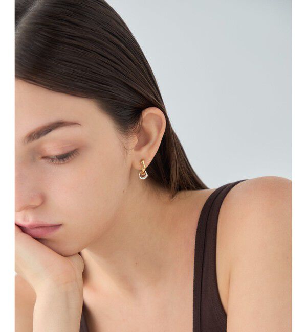 ete「[ONLINE Limited] ニュアンス チャーム ハグピアス」|ピアス|