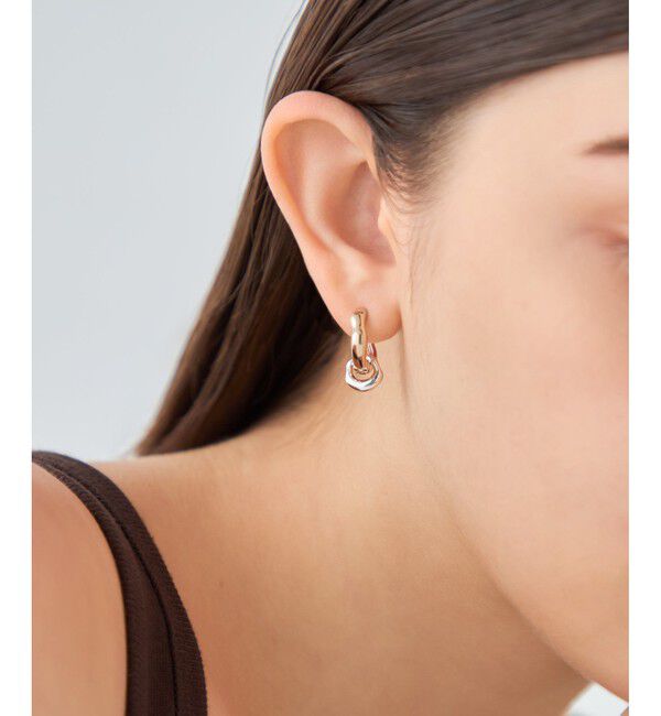 ete「[ONLINE Limited] ニュアンス チャーム ハグピアス」|ピアス|