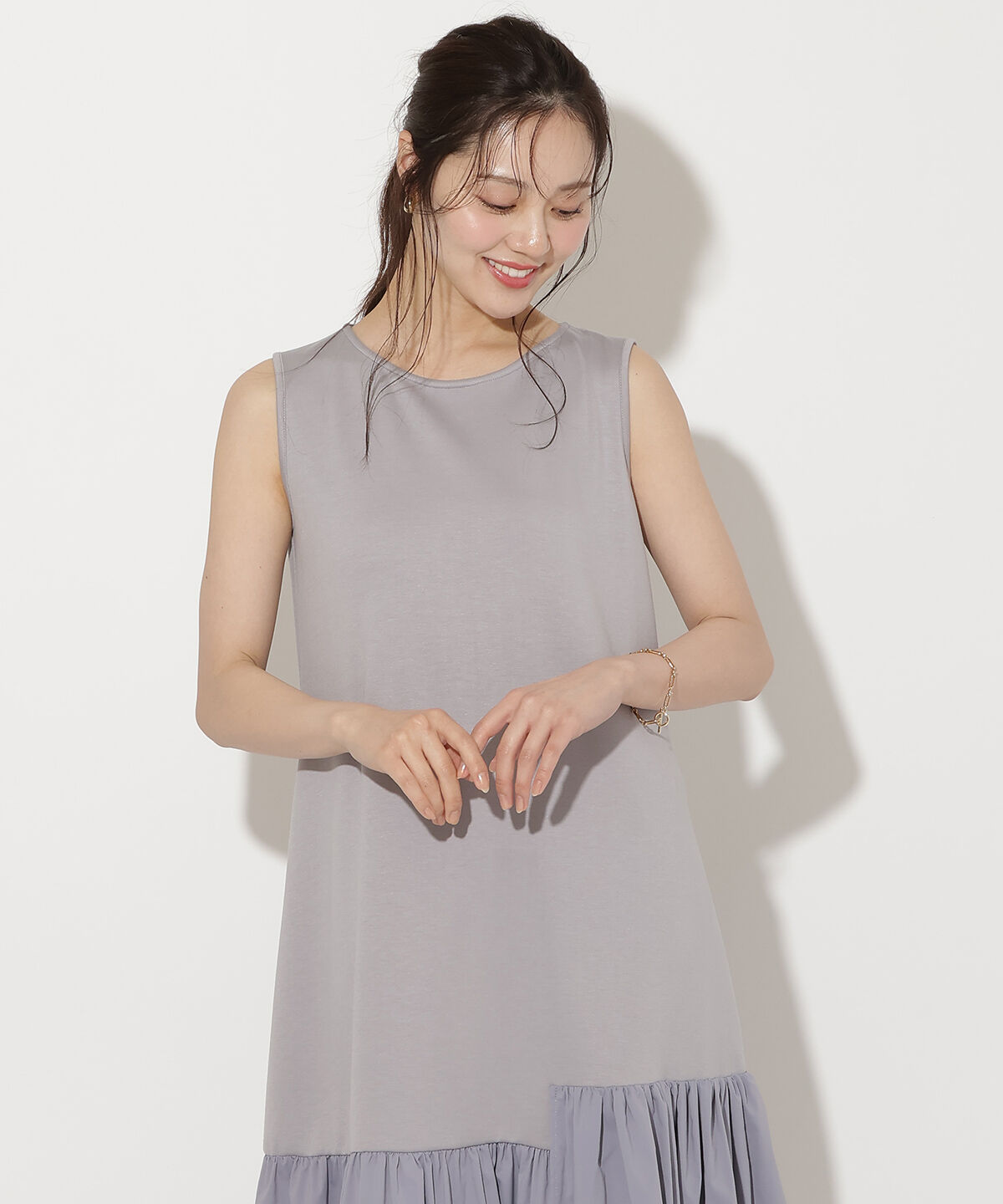 WILLSELECTION「ショルダーリボンヘムフレアワンピース」|ワンピース|