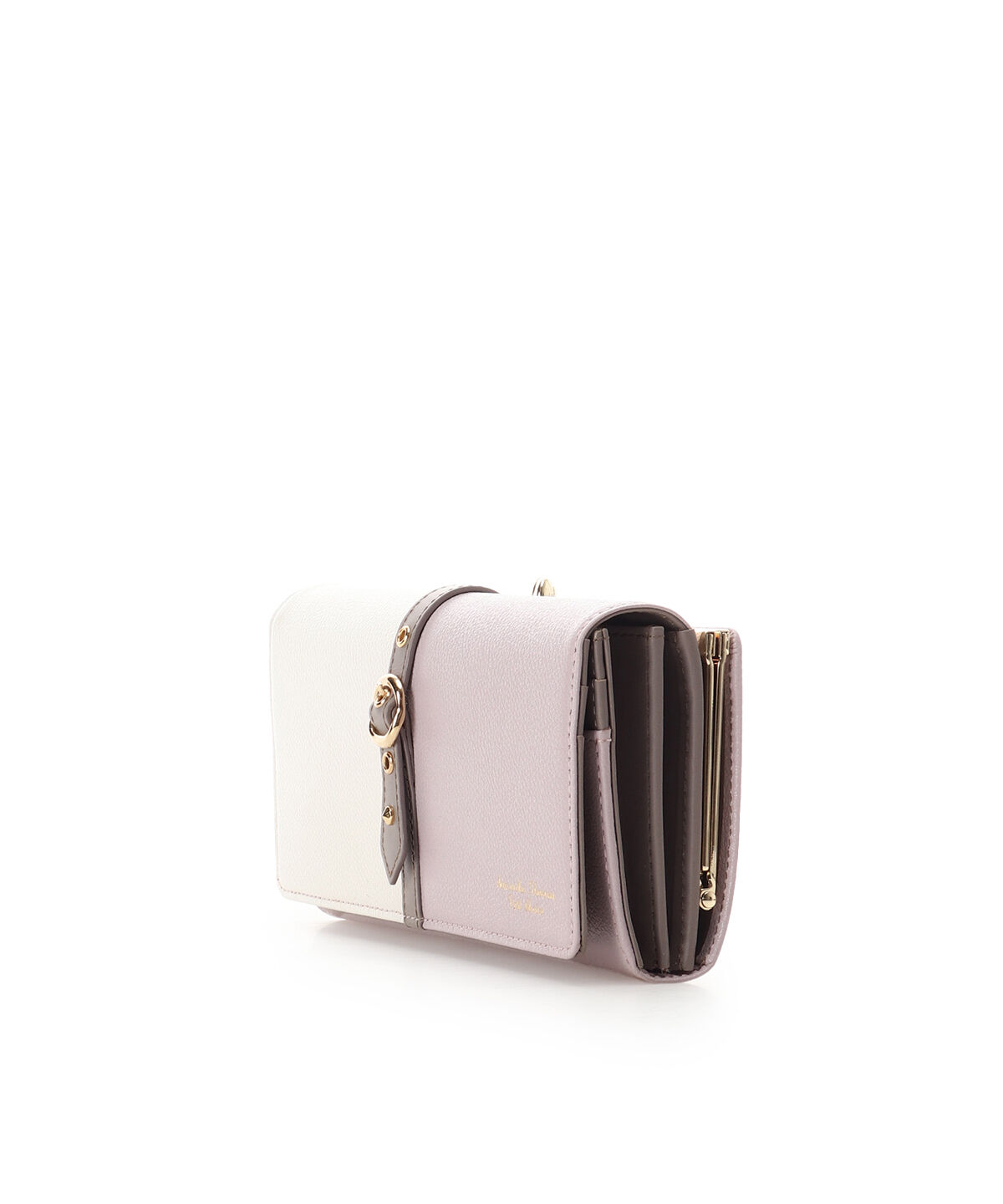 Samantha Thavasa Petit Choice「バイカラーフロントベルト 長財布」|財布|