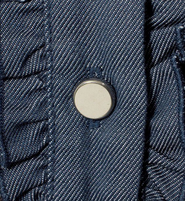 UNITED ARROWS「六分袖 デニムライク ポロニット ‐ウォッシャブル‐」|ニット・セーター|