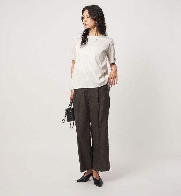 UNITED ARROWS green label relaxing「［size SHORT/TALLあり］トリアセ ストレート パンツ UVカット 通気性」|スラックス|