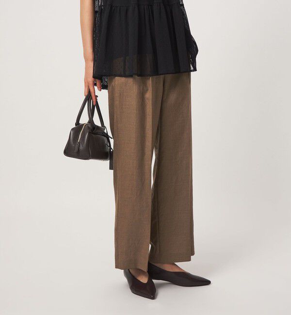 UNITED ARROWS green label relaxing「［size SHORT/TALLあり］トリアセ ストレート パンツ UVカット 通気性」|スラックス|
