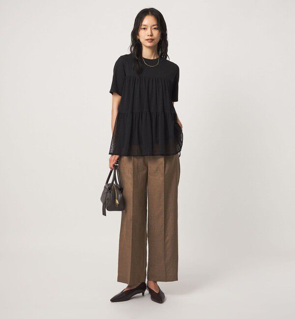 UNITED ARROWS green label relaxing「［size SHORT/TALLあり］トリアセ ストレート パンツ UVカット 通気性」|スラックス|