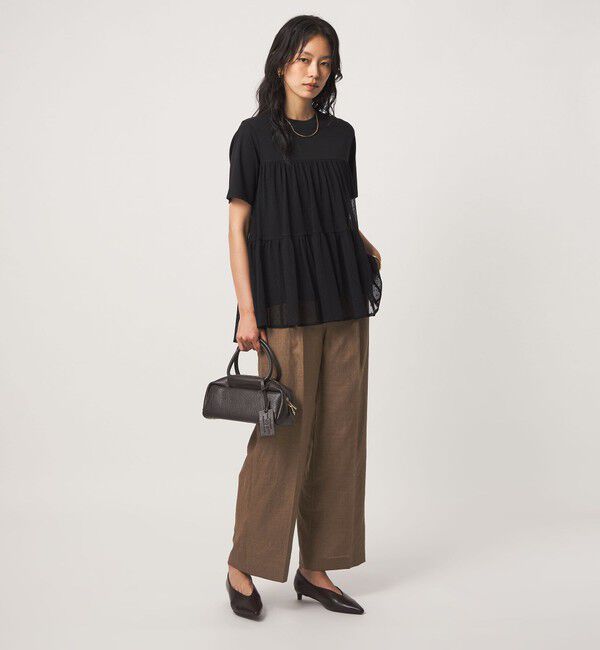 UNITED ARROWS green label relaxing「［size SHORT/TALLあり］トリアセ ストレート パンツ UVカット 通気性」|スラックス|