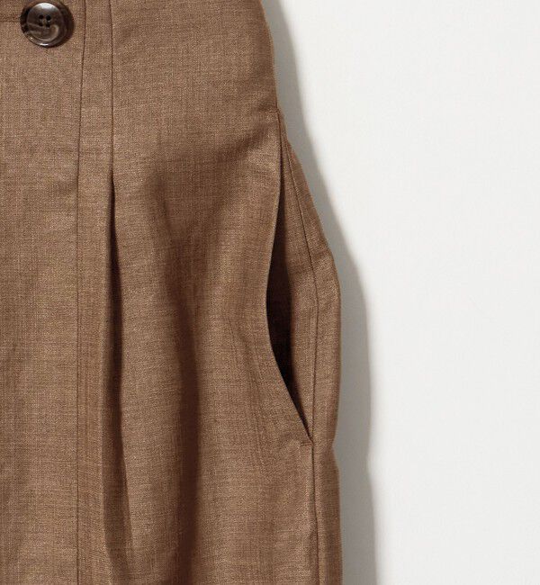 UNITED ARROWS green label relaxing「［size SHORTあり］トリアセ スリット タイト スカート UVカット 通気性」|タイト|