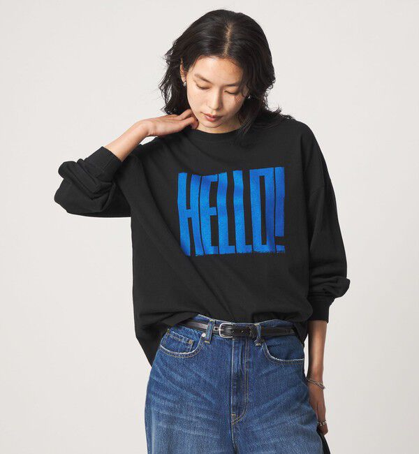 UNITED ARROWS green label relaxing「【別注】＜OAFISH＞ プリント ロングスリーブ Tシャツ」|Tシャツ・カットソー|