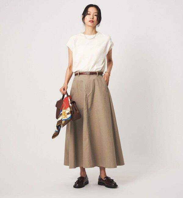 UNITED ARROWS green label relaxing「チノ フレア スカート」|フレア|