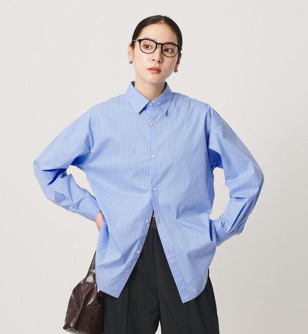 BEAUTY&YOUTH UNITED ARROWS「【WEB限定】ストライプ レギュラーカラー シャツ」|シャツ・ブラウス|LT.BLUE