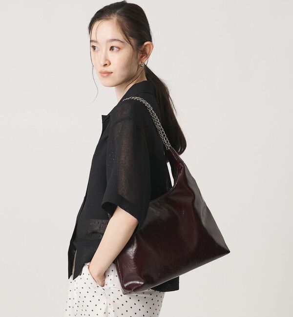 BEAUTY&YOUTH UNITED ARROWS「レザーライク チェーン ショルダーバッグ」|ショルダー・メッセンジャー|