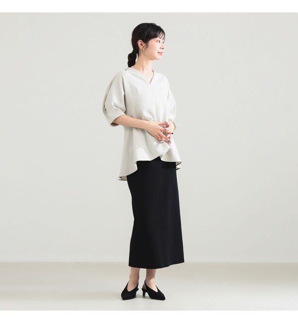 Demi-Luxe BEAMS 「アムンゼン ペプラムブラウス」|シャツ・ブラウス|