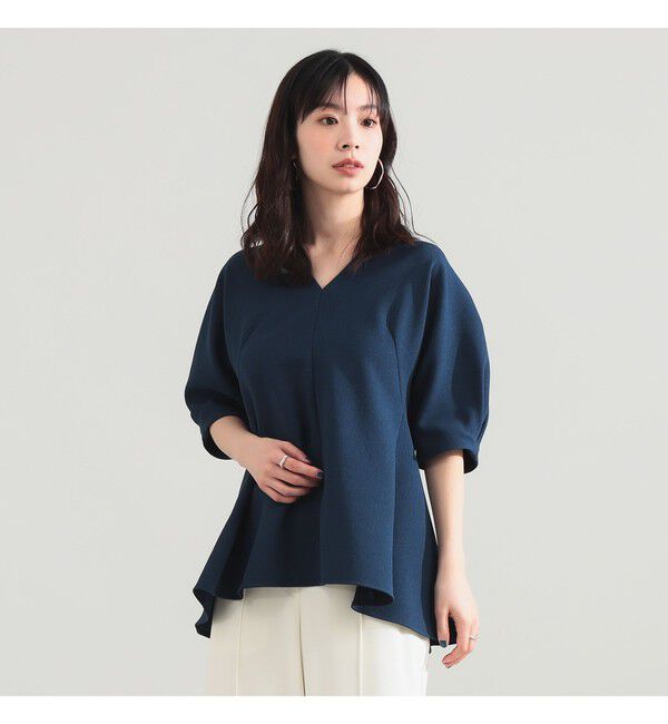 Demi-Luxe BEAMS 「アムンゼン ペプラムブラウス」|シャツ・ブラウス|