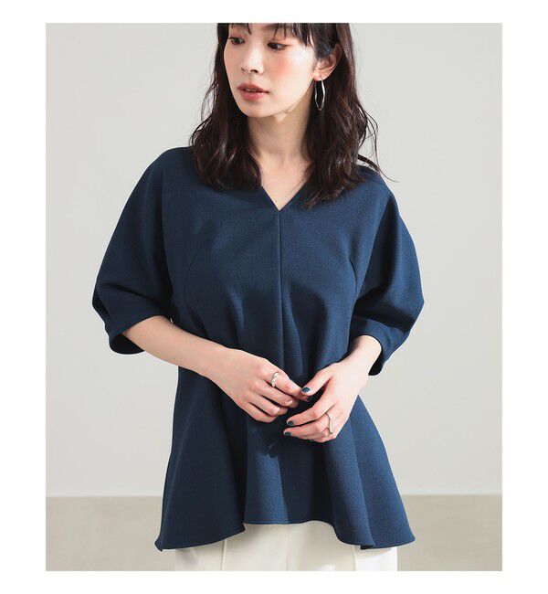 Demi-Luxe BEAMS 「アムンゼン ペプラムブラウス」|シャツ・ブラウス|