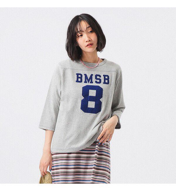 BEAMSBOY「テンジク フットボール 3/4 Tシャツ」|Tシャツ・カットソー|
