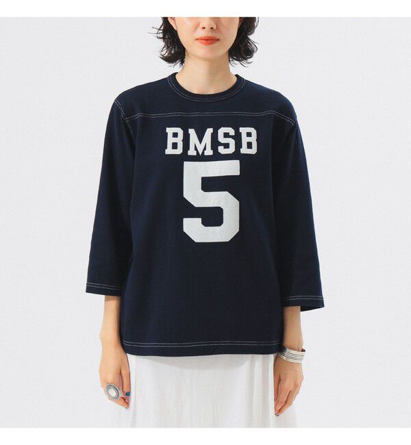 BEAMSBOY「テンジク フットボール 3/4 Tシャツ」|Tシャツ・カットソー|