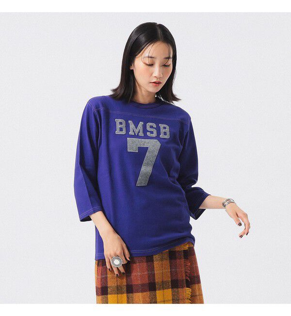 BEAMSBOY「テンジク フットボール 3/4 Tシャツ」|Tシャツ・カットソー|
