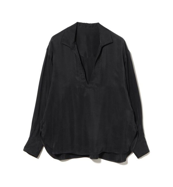 Demi-Luxe BEAMS 「キュプラ Vネック プルオーバーシャツ」|シャツ・ブラウス|