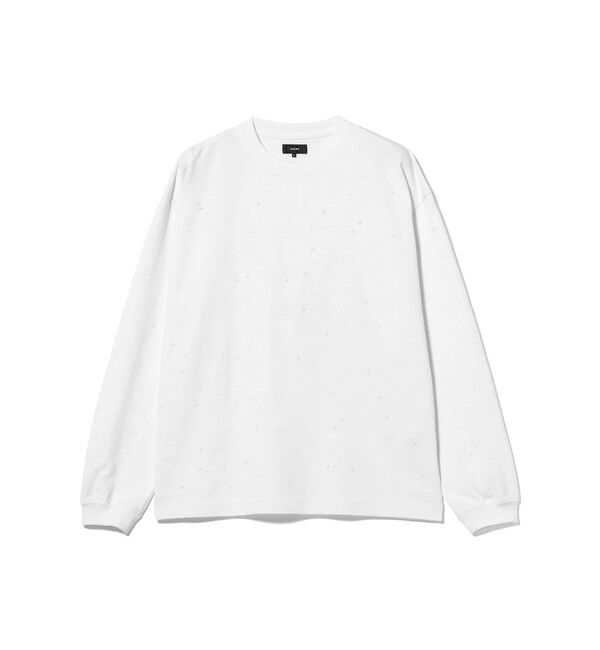 BEAMS「ピンホール ロングスリーブ Tシャツ」|Tシャツ・カットソー|WHITE
